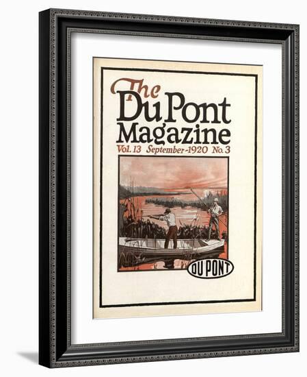 Trapshooting, Front Cover of the 'Dupont Magazine', September 1920-American School-Framed Giclee Print