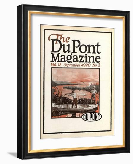 Trapshooting, Front Cover of the 'Dupont Magazine', September 1920-American School-Framed Giclee Print