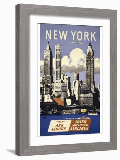 Trav Ny Aer Lingus-null-Framed Giclee Print