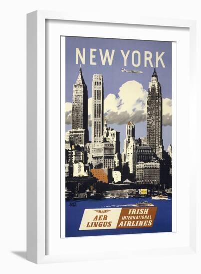 Trav Ny Aer Lingus-null-Framed Giclee Print