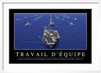 Travail D Equipe Citation Et Affiche D Inspiration Et Motivation Photographic Print Art Com