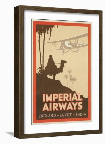 Travdel Poster for Imperial Airways-null-Framed Art Print