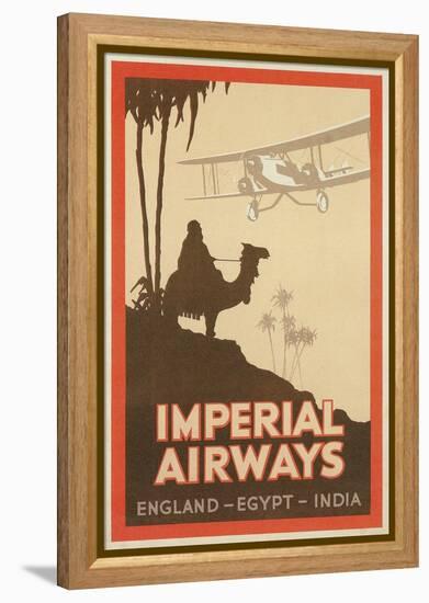 Travdel Poster for Imperial Airways-null-Framed Stretched Canvas