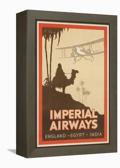 Travdel Poster for Imperial Airways-null-Framed Stretched Canvas