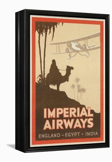 Travdel Poster for Imperial Airways-null-Framed Stretched Canvas