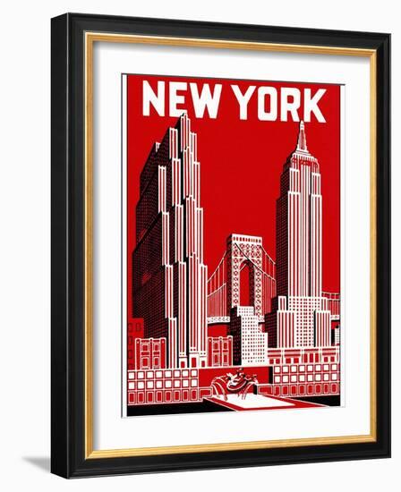 Travel 0146-Vintage Lavoie-Framed Giclee Print