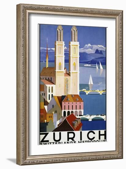 Travel 0280-Vintage Lavoie-Framed Giclee Print