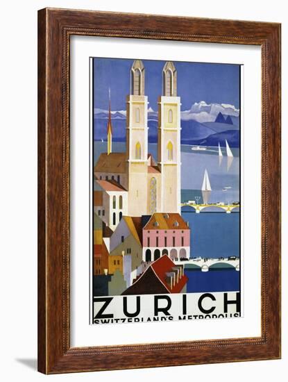 Travel 0280-Vintage Lavoie-Framed Giclee Print