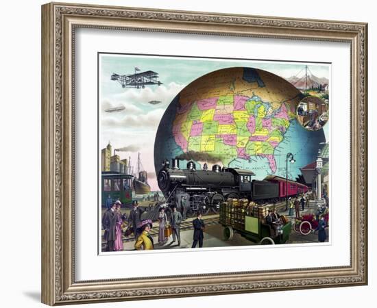 Travel 0333-Vintage Lavoie-Framed Giclee Print