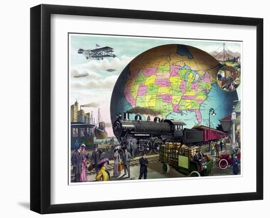 Travel 0333-Vintage Lavoie-Framed Giclee Print