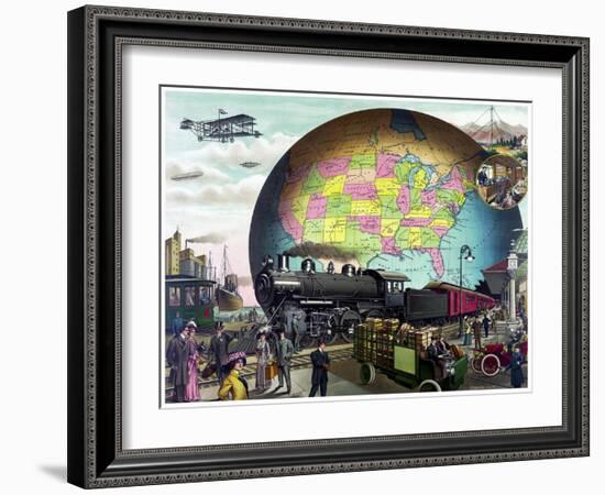 Travel 0333-Vintage Lavoie-Framed Giclee Print