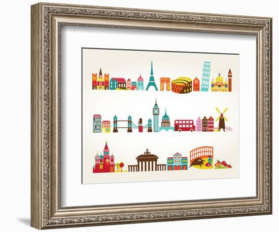 Travel And Tourism Locations-Marish-Framed Art Print