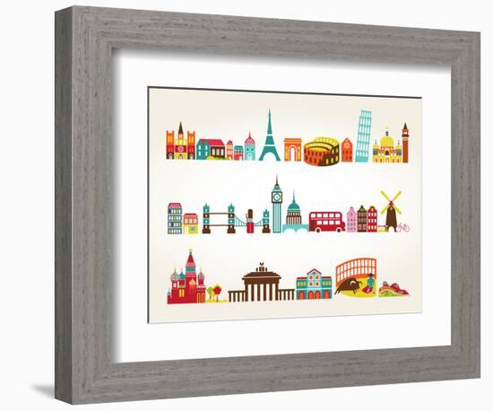 Travel And Tourism Locations-Marish-Framed Art Print