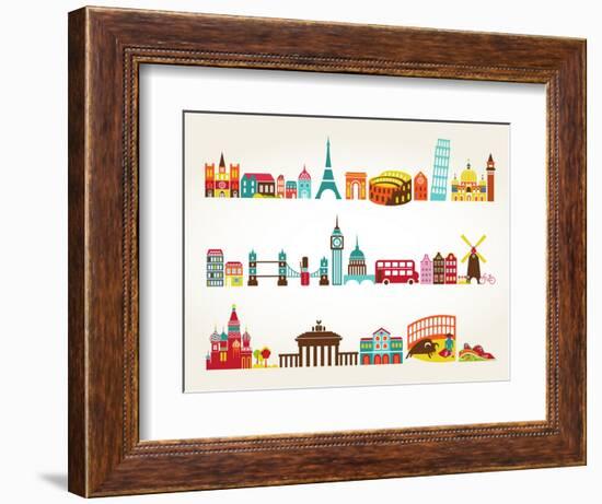 Travel And Tourism Locations-Marish-Framed Art Print