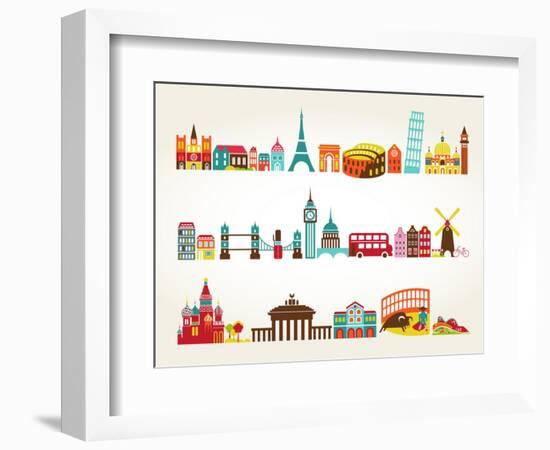 Travel And Tourism Locations-Marish-Framed Art Print