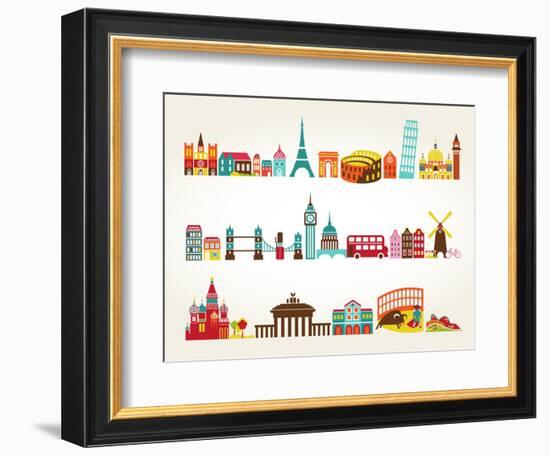 Travel And Tourism Locations-Marish-Framed Art Print