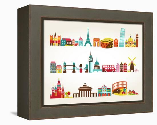 Travel And Tourism Locations-Marish-Framed Stretched Canvas