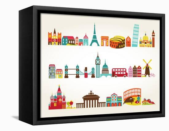 Travel And Tourism Locations-Marish-Framed Stretched Canvas