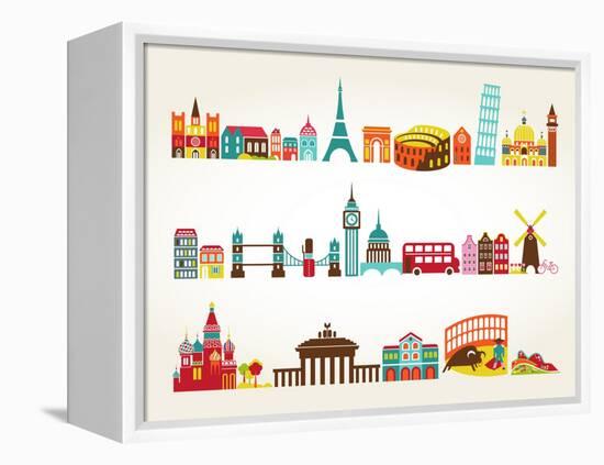 Travel And Tourism Locations-Marish-Framed Stretched Canvas