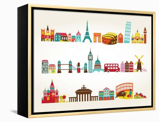 Travel And Tourism Locations-Marish-Framed Stretched Canvas