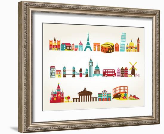 Travel And Tourism Locations-Marish-Framed Art Print