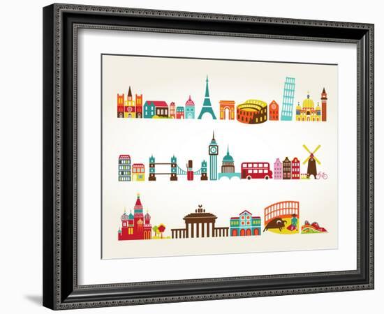 Travel And Tourism Locations-Marish-Framed Art Print