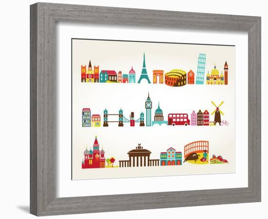 Travel And Tourism Locations-Marish-Framed Art Print