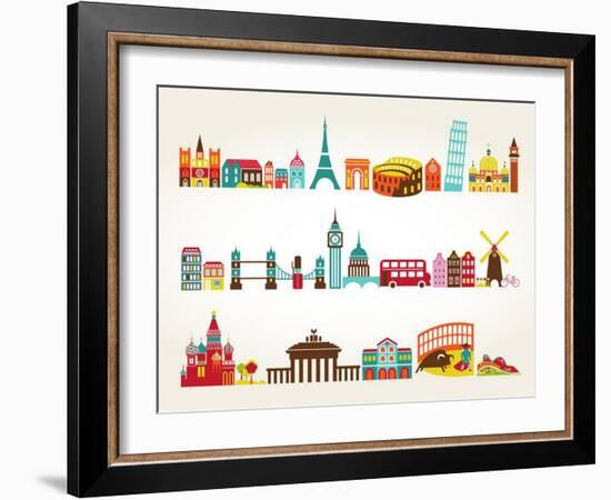 Travel And Tourism Locations-Marish-Framed Art Print