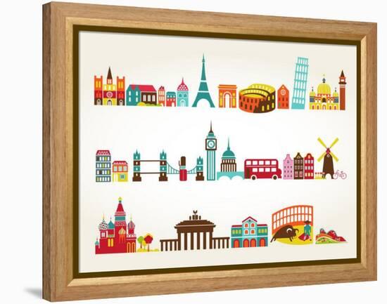 Travel And Tourism Locations-Marish-Framed Stretched Canvas