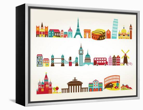 Travel And Tourism Locations-Marish-Framed Stretched Canvas