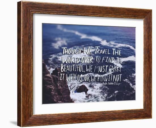 Travel Beautiful-Leah Flores-Framed Art Print