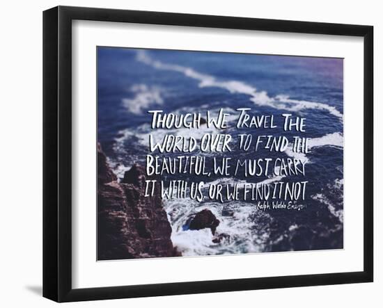 Travel Beautiful-Leah Flores-Framed Art Print