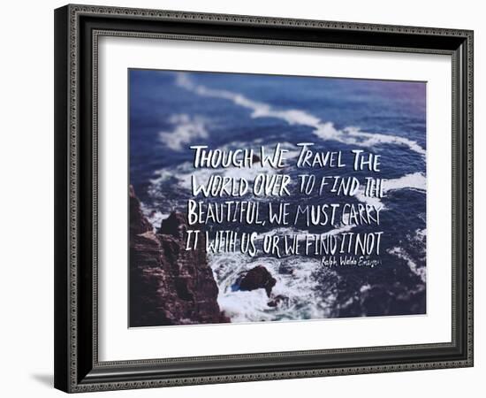 Travel Beautiful-Leah Flores-Framed Art Print