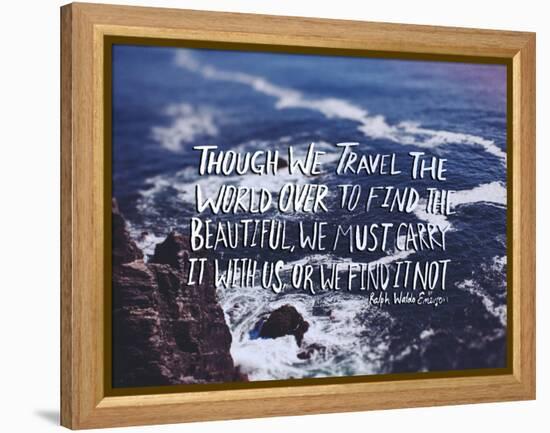 Travel Beautiful-Leah Flores-Framed Stretched Canvas