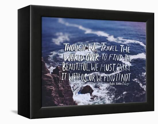 Travel Beautiful-Leah Flores-Framed Stretched Canvas