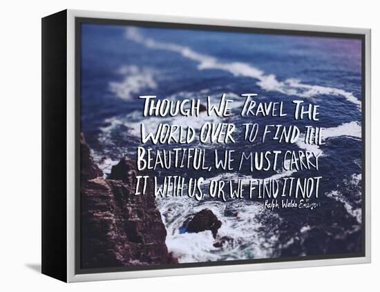 Travel Beautiful-Leah Flores-Framed Stretched Canvas