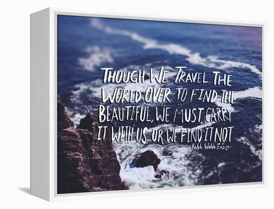 Travel Beautiful-Leah Flores-Framed Stretched Canvas