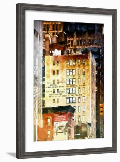 Travel Building-Philippe Hugonnard-Framed Giclee Print