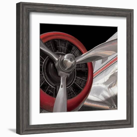 Travel by Air Dark II-Marco Fabiano-Framed Art Print