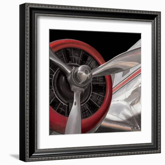 Travel by Air Dark II-Marco Fabiano-Framed Art Print