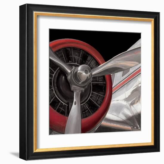 Travel by Air Dark II-Marco Fabiano-Framed Art Print