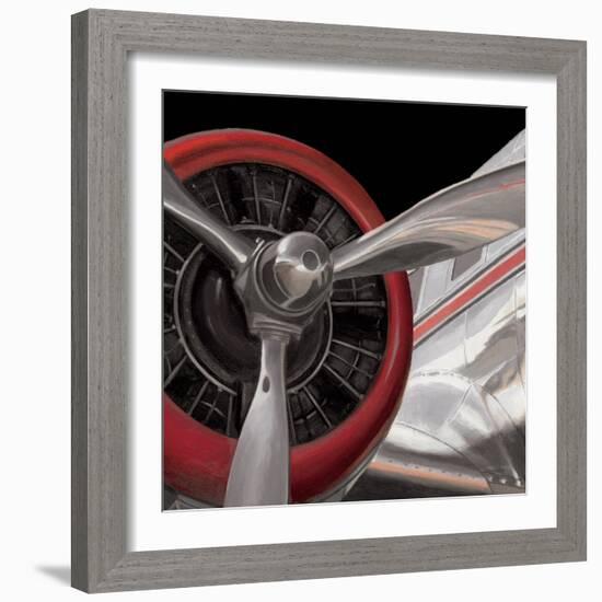 Travel by Air Dark II-Marco Fabiano-Framed Art Print