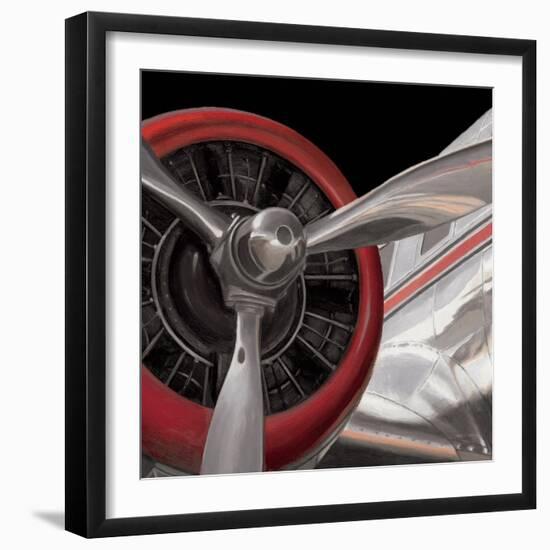 Travel by Air Dark II-Marco Fabiano-Framed Art Print