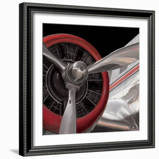 Travel by Air Dark II-Marco Fabiano-Framed Art Print