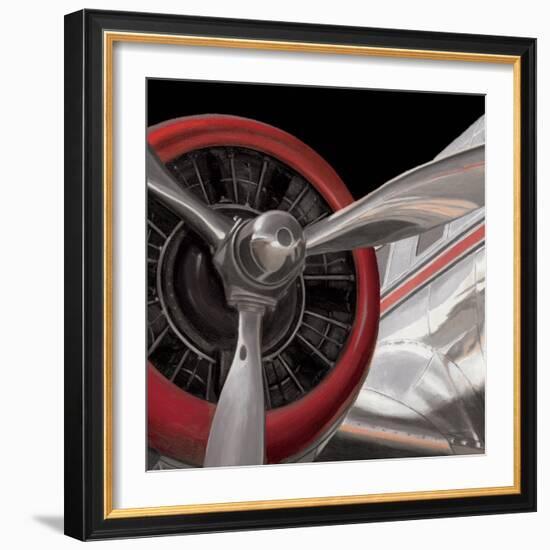 Travel by Air Dark II-Marco Fabiano-Framed Art Print