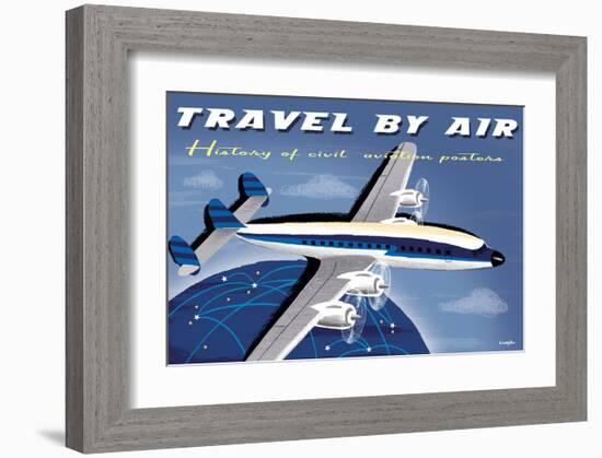 Travel By Air, History of Civil Aviation Posters-Michael Crampton-Framed Art Print