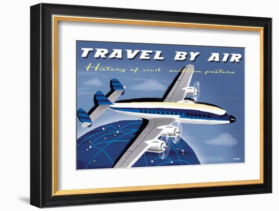 Travel By Air, History of Civil Aviation Posters-Michael Crampton-Framed Art Print