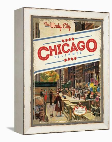 Travel Chicago-null-Framed Premier Image Canvas