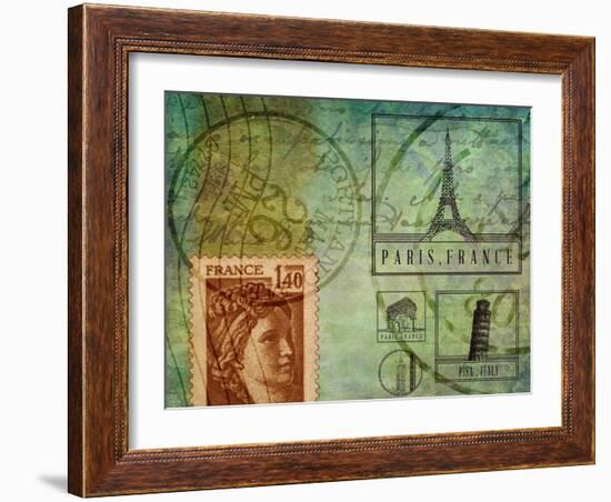 Travel Collage III-SD Graphics Studio-Framed Art Print