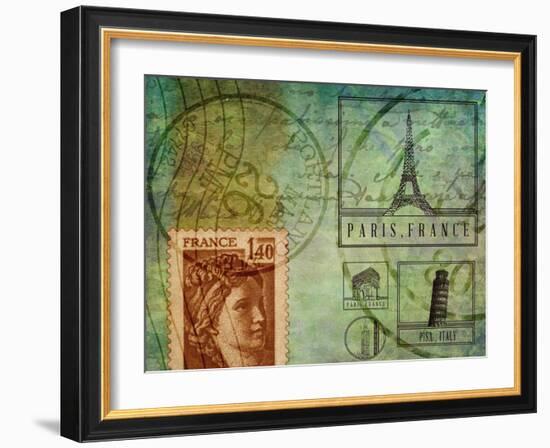 Travel Collage III-SD Graphics Studio-Framed Art Print